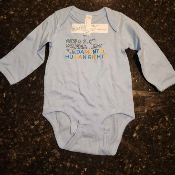 Custom 6 Month Feminist Onesies - Picture 3 of 4